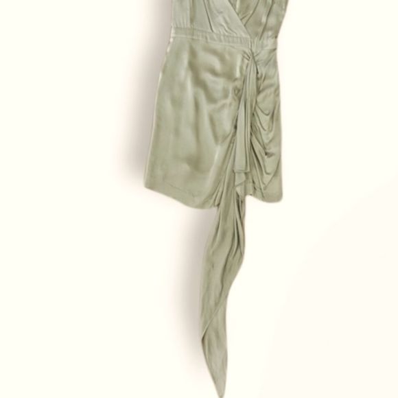 Marciano Thalia Asymmetric Olive Dress, 4, NWT - Picture 6 of 9